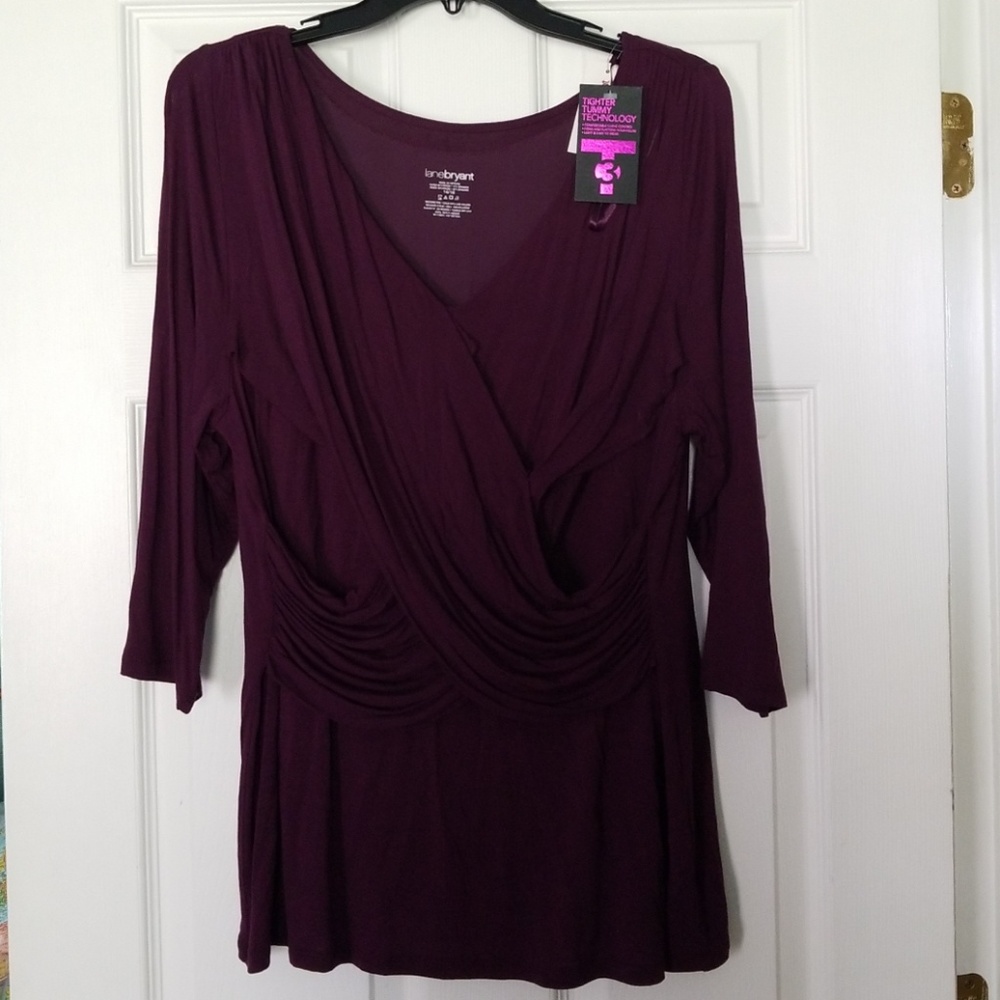 Lane Bryant Deep Purple Blouse